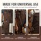 Chef, BBQ and Work Apron with Bottle Opener and Hand Towel - Durable 10oz Cotton Canvas, Brass Hardware and Cross Back Straps - For Men, Women, Grilling, and Cooking (Brown)